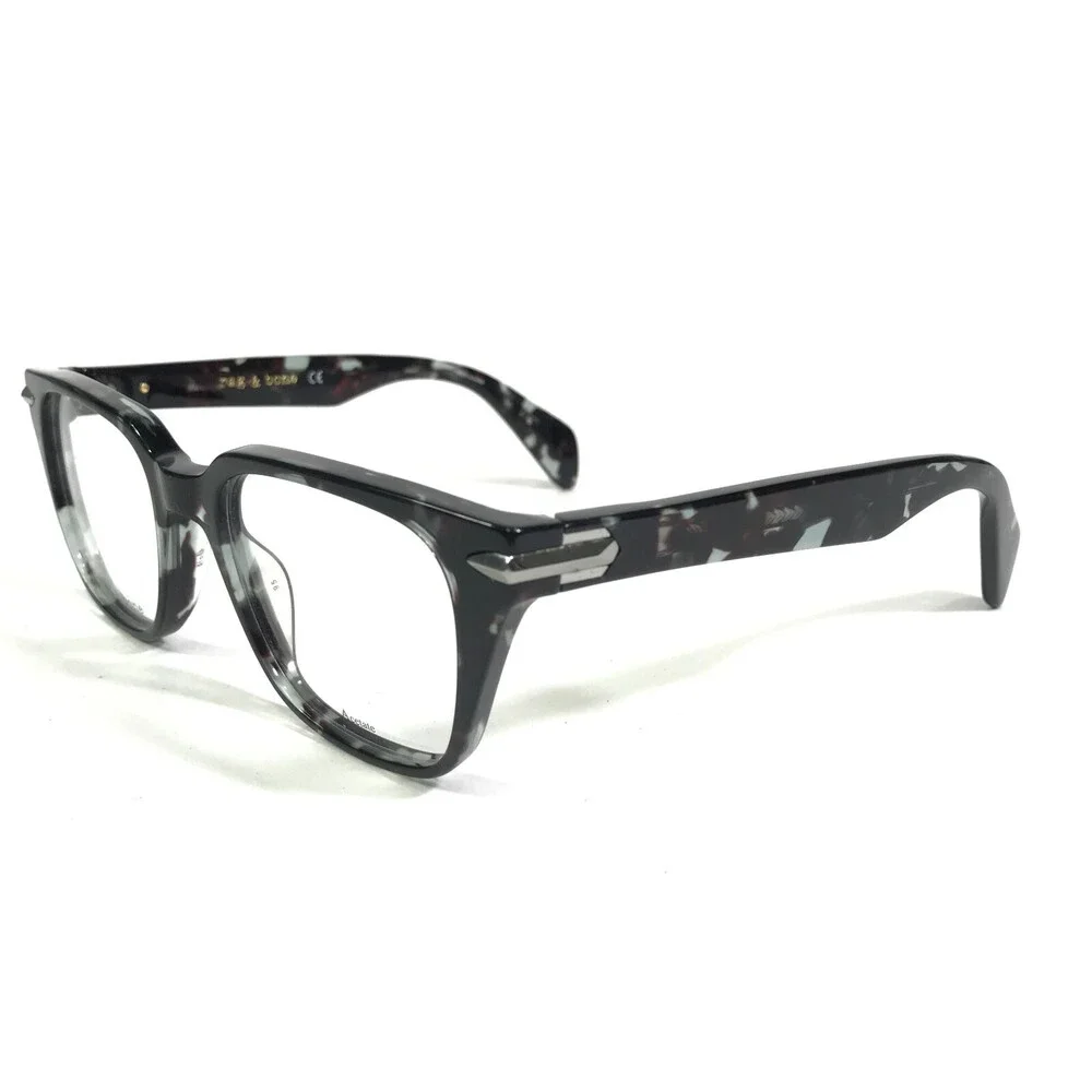 Rag & Bone Eyeglasses Frames RNB7023 R8M Black Tortoise Square 49-19-145